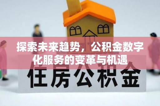 靖远探索未来趋势，公积金数字化服务的变革与机遇
