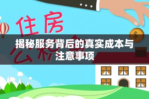 靖远揭秘服务背后的真实成本与注意事项