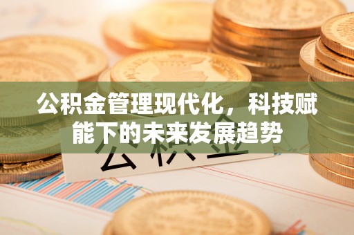 靖远公积金管理现代化，科技赋能下的未来发展趋势