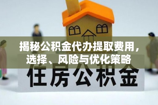 靖远揭秘公积金代办提取费用，选择、风险与优化策略