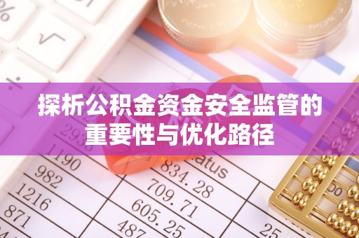 靖远探析公积金资金安全监管的重要性与优化路径